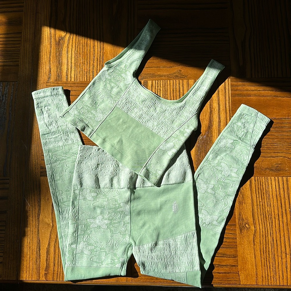 FREE PEOPLE Patch Me If You Can Workout Set